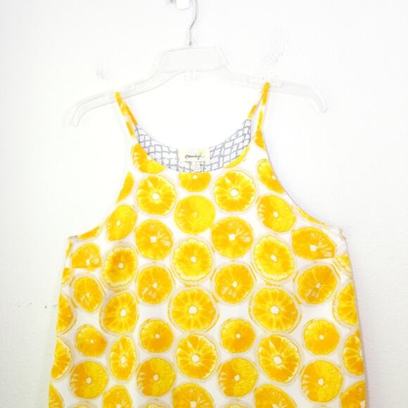 Anthro Porridge lemon layered split back tank top - Picture 9 of 16